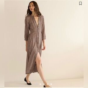 MADELAINE DRESS- IN DELPHINE PLAID